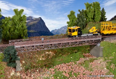 Kibri 39707 Stahlbrücke Fachwerk, eingleisig 