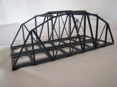 Hack B24-2 Bogenbrücke 24cm 2-gleisig, grau 