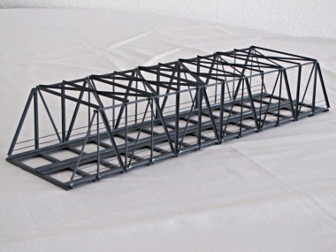 Hack K42S-2 Kastenbrücke 42 cm schräg 2-gleisig 