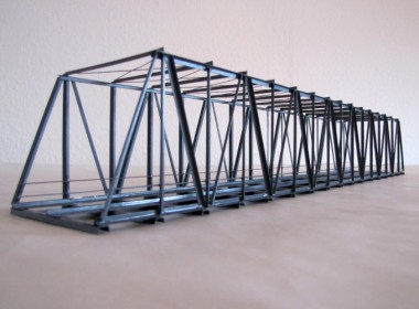 Hack KT110-2 Lange Kastenbrücke 110,5cm 2-gleisig, g 