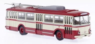 Brekina 61354 Skoda Tr9 Obus weiß/rot 