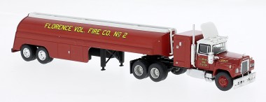 Brekina 85812 Mack RS US-Tanker-SZ fire car Florence 