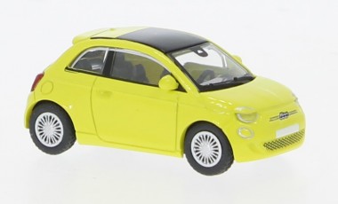 Brekina PCX870562 Fiat 500e hellgelb (2022) 