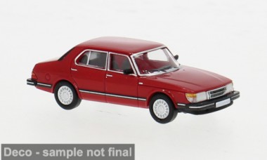 Brekina PCX870756 Saab 900 Limousine rot (1981) 