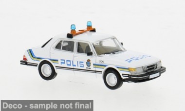 Brekina PCX871147 Saab 900 Limousine Polis (1981) 