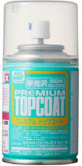 Mr. Hobby B-602 Premium Top Coat Spray Semi-gloss  