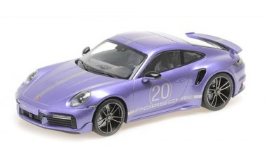 Minichamps 155069174 Porsche 911 (992) Turbo S Coupe viola 