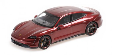 Minichamps 410068474 Porsche Taycan Turbo S rot-met. (2020) 