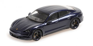 Minichamps 410068475 Porsche Taycan Turbo S blau-met. (2020) 