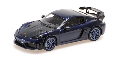 Minichamps 410069701 Porsche Cayman GT4 RS blau (2021) 