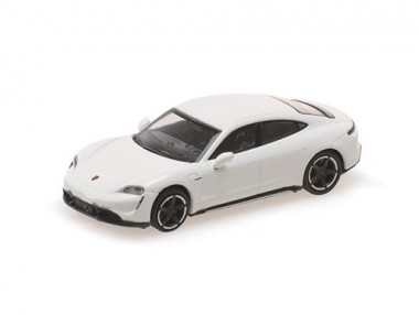 Minichamps 870068400 Porsche Taycan Turbo S weiß 