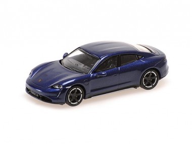 Minichamps 870068401 Porsche Taycan Turbo S blau-met. 