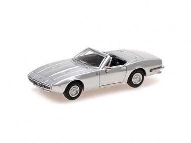 Minichamps 870123030 Maserati Ghibli Spyder silbermet. 1969 