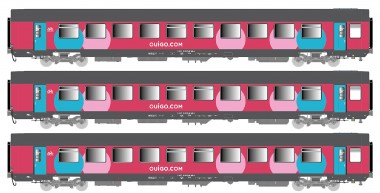 LS Models 40993 SNCF OUIGO Reiszugwagen-Set 3-tlg Ep.6 