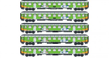 LS Models 46034 Alpen-Sylt Express Wagen-Set 5-tlg Ep.6 