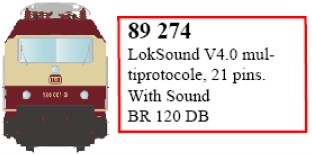 LS Models 89274 LokSound V4.0 für BR 120 