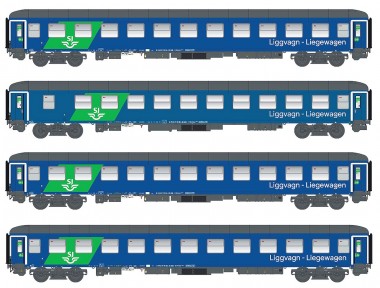 LS Models 98095N SJ RDC Liegewagen-Set EN346 4-tlg Ep.6 