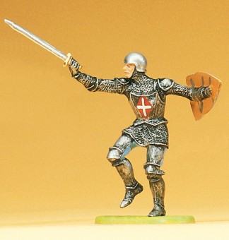 Preiser 52007 Ritter angreifend, mit Schwert 