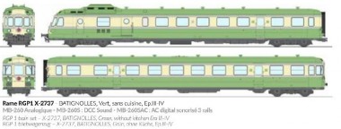 REE Modeles MB-260S SNCF Triebzug RGP1 X2737 Ep.3/4 