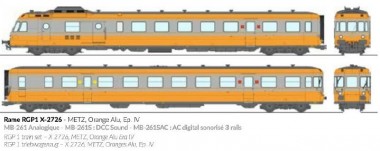 REE Modeles MB-261 SNCF Triebzug RGP1 X2726 Ep.4 