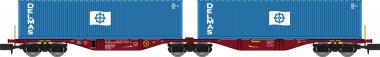 REE Modeles NW-290 Touax Doppelcontainerwagen 6-achs Ep.6 