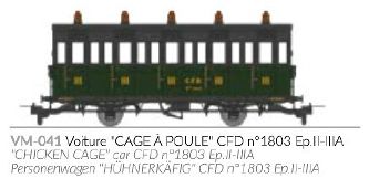 REE Modeles VM-041 CFD Personenwagen 1803 Ep.2/3a 