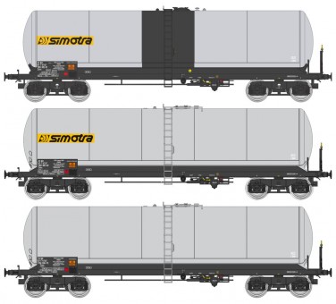 REE Modeles WB-594 SNCF SIMOTRA Kesselwagen-Set 3-tlg Ep5/6 