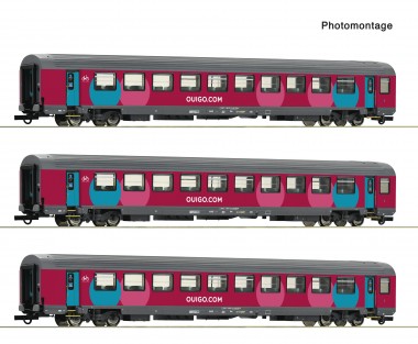 Roco 6200025 SNCF Ouigo Corailwagen-Set 3-tlg. Ep.6 