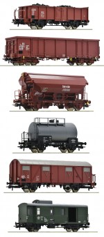 Roco 76030 DR Güterwagen-Set 6-tlg Ep.4 