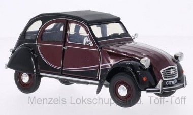 Welly WEL24009RB Citroen 2CV Charlston rot/schwarz 