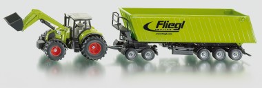 Siku 1949 Claas Traktor & Fliegl Muldenkipper 