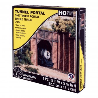 Woodland WC1254 Tunnelportal eingleisig, Holz 