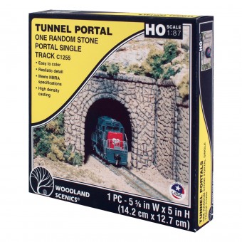 Woodland WC1255 Tunnelportal eingleisig, Bruchstein 