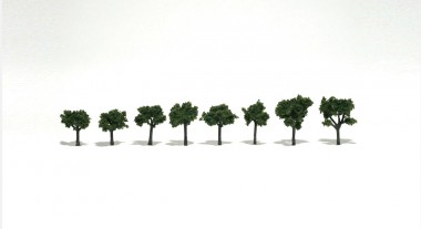 Woodland WTR1501 Laubbäume mittelgrün 1-3 cm, 8 St. 