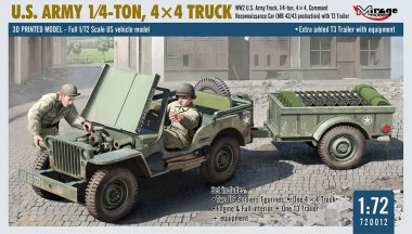 Glow2B 4072012 U.S. Army 1/4-Ton, 4x4 Truck 