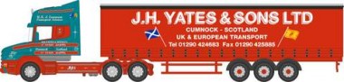 Oxford NTCAB008 Scania T Cab Curtainside J H Yates & Son 