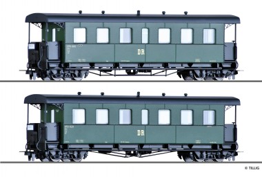 Tillig 03996 DR Personenwagen KB4ip Set 2-tlg. Ep.3 