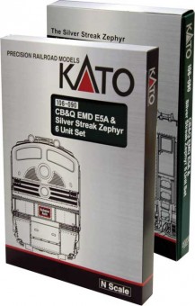 Kato 106-090 CB&Q Silver Streak Zug-Set 6-tlg. Ep.3 