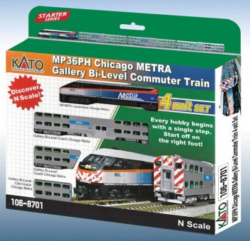 Kato 106-8701 Metra Personenzug 4-tlg 