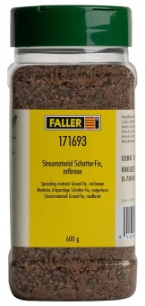 Faller 171693 Streumaterial Schotter-Fix rotbraun 600g 