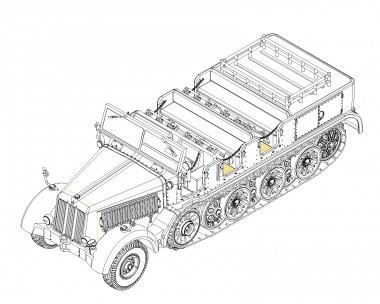 Trumpeter 757403 Sd.Kfz. 8, Schwerer Zugkraftwagen 12t. 