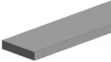 Evergreen 500387 Vierkantprofile, 600x3,2x4,0 mm 