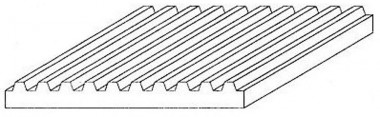 Evergreen 504524 Metalldach150x300x1,0 Abstand 12,7mm 