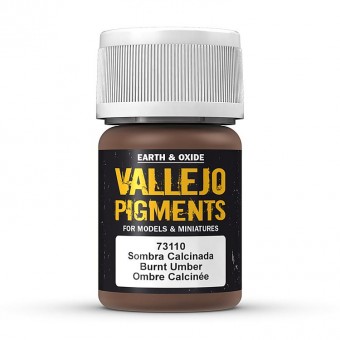 Vallejo 73110 Pigment - Umbra, Gebrannt, 30 ml 