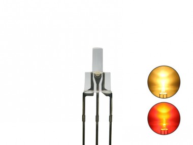 Schönwitz 50805 DUO Bi-Color LED 2mm lang klar 3pin Ano 