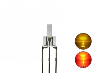 Schönwitz 50815 DUO Bi-Color LED 2mm lang klar 3pin Ano 