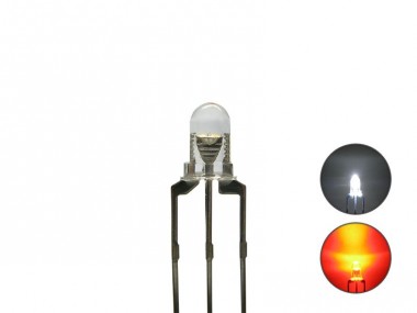 Schönwitz 50816 DUO Bi-Color LED 3mm klar 3pin Anode ka 