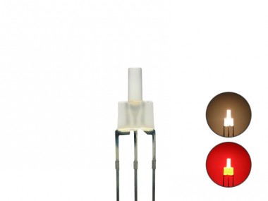 Schönwitz 50821 DUO Bi-Color LED 2mm lang diffus 3pin A 