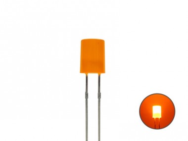 Schönwitz 50857 LED Zylinder 5mm diffus orange / amber 