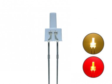 Schönwitz 50879 DUO LED 2mm lang Bipolar 2pin klar warm 